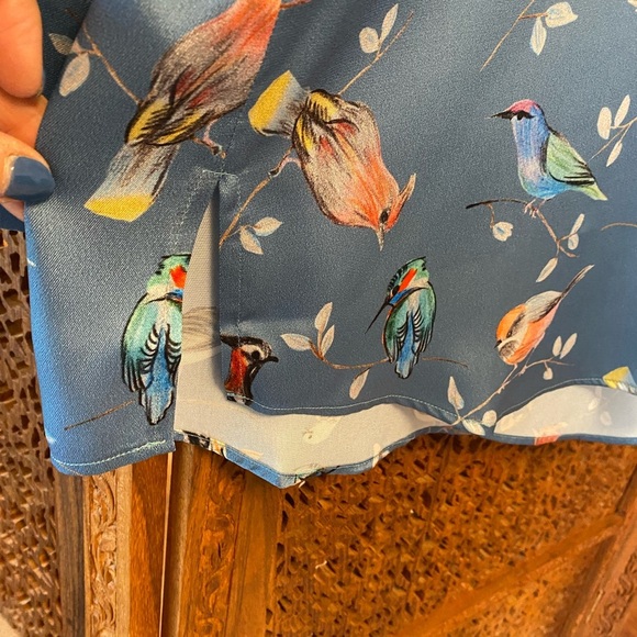 🚺 Pietro Brunelli blue singing bird tunic - Picture 10 of 11